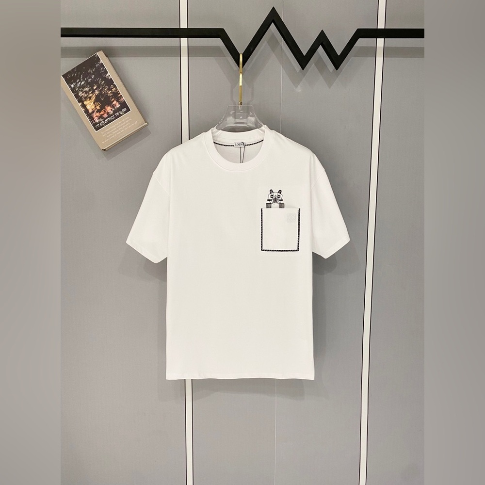 LOEWE high-quality 320g round-neck short-sleeved T-shirt